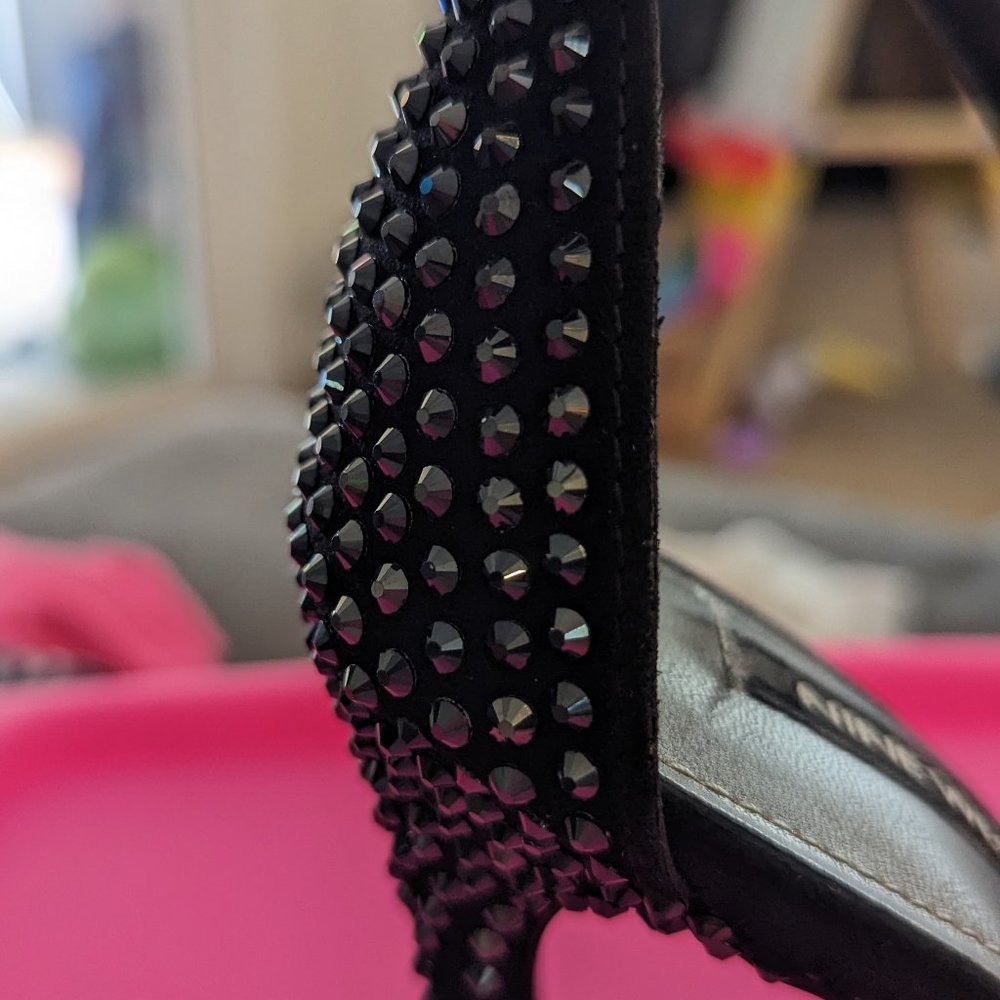 Black Embellished Heels